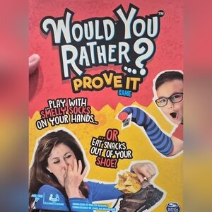 Source Unknown Would You Rather? Prove It Game - Red and Blue